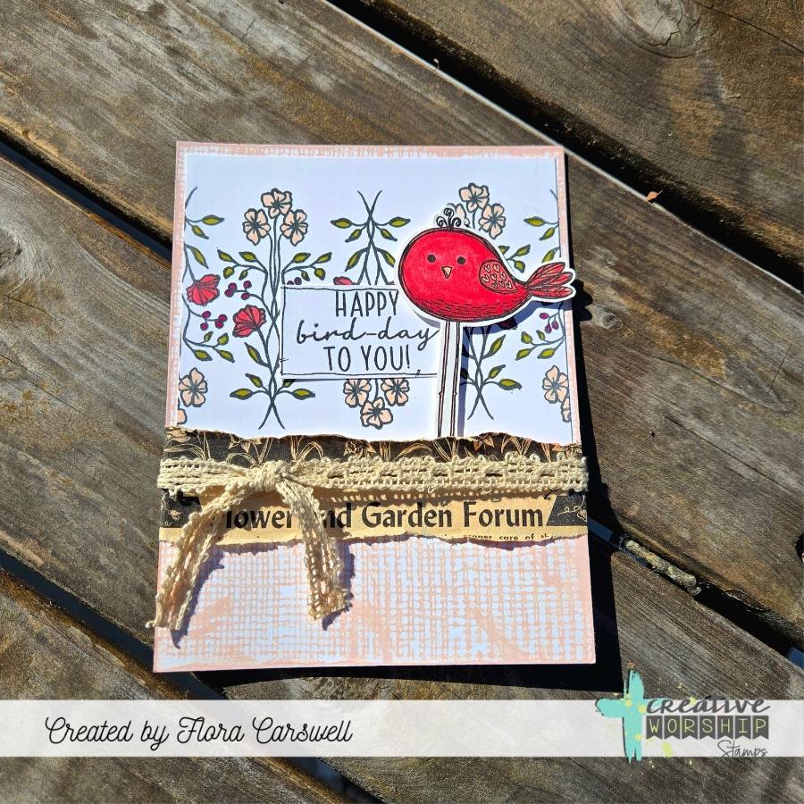 Vintage Butterflies & Blooms Clear Stamp Set