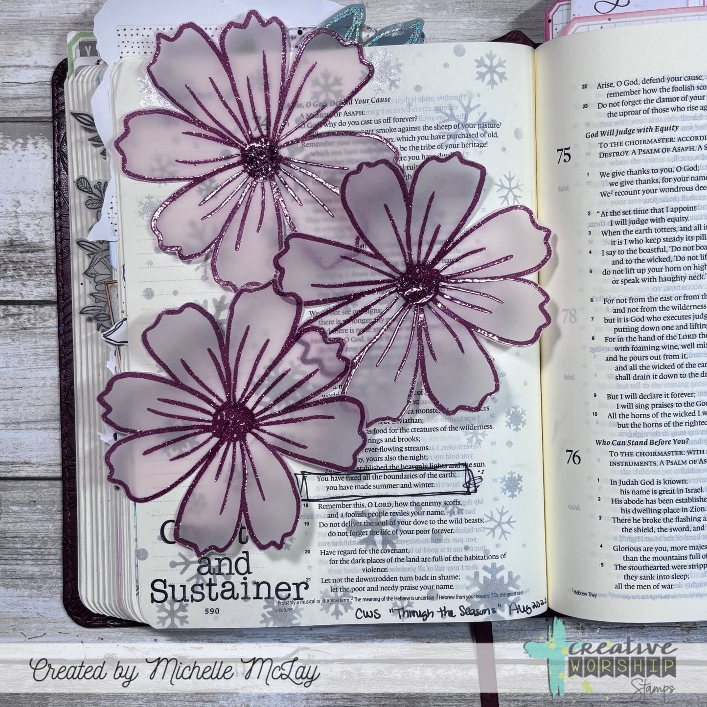 Cosmos Background Clear Stamp