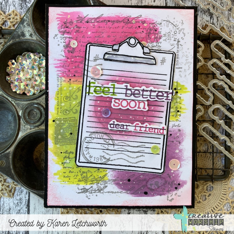 Typed Thoughts Clear Stamp Set