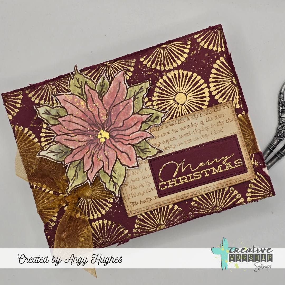 Christmas Poinsettia Clear Stamp Set