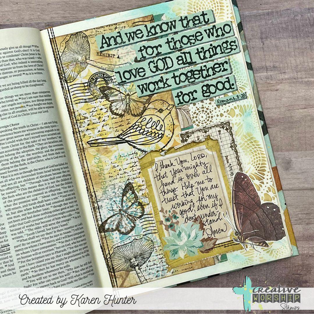 Vintage Nature Elements Clear Stamp Set