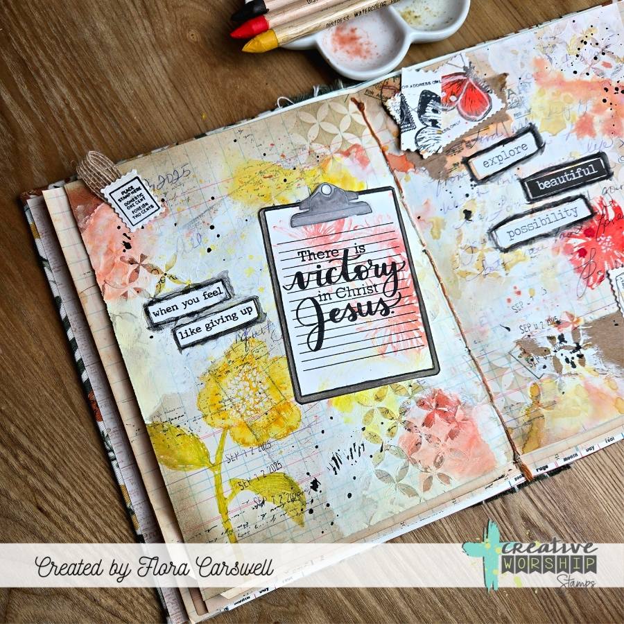 Worshipful Wordfetti Clear Stamp Set