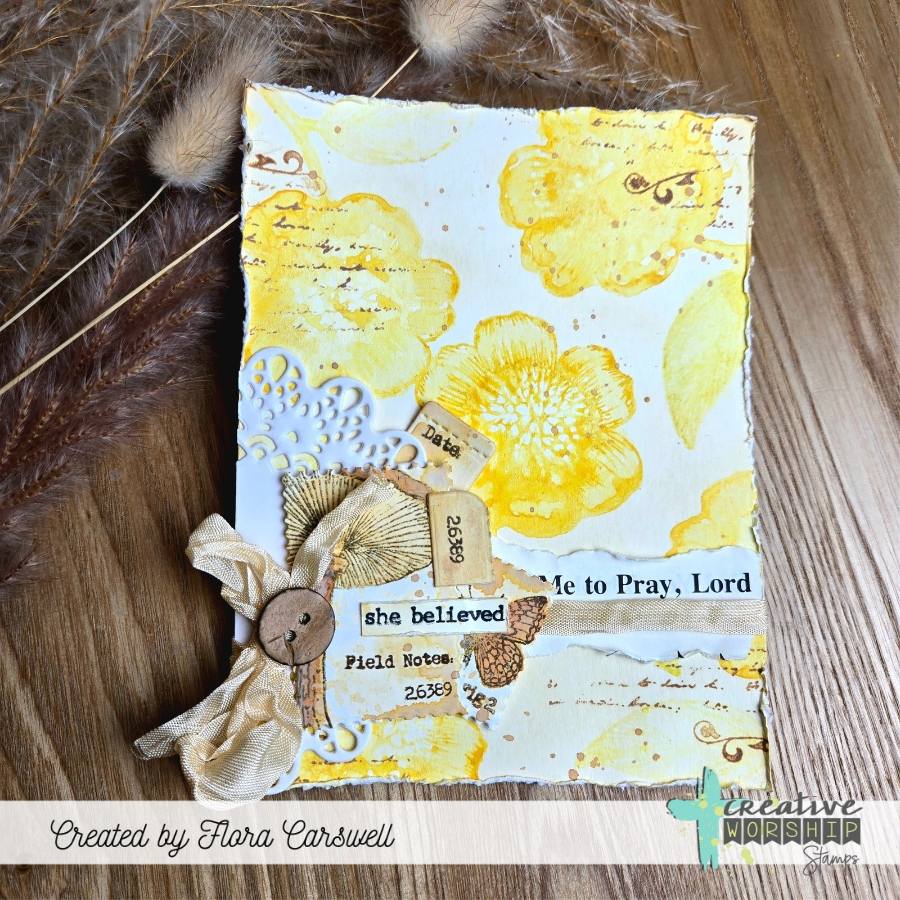 Vintage Floral Collection Clear Stamp Set