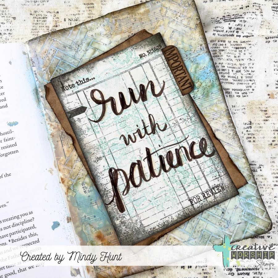 Vintage Ledger Page Clear Stamp