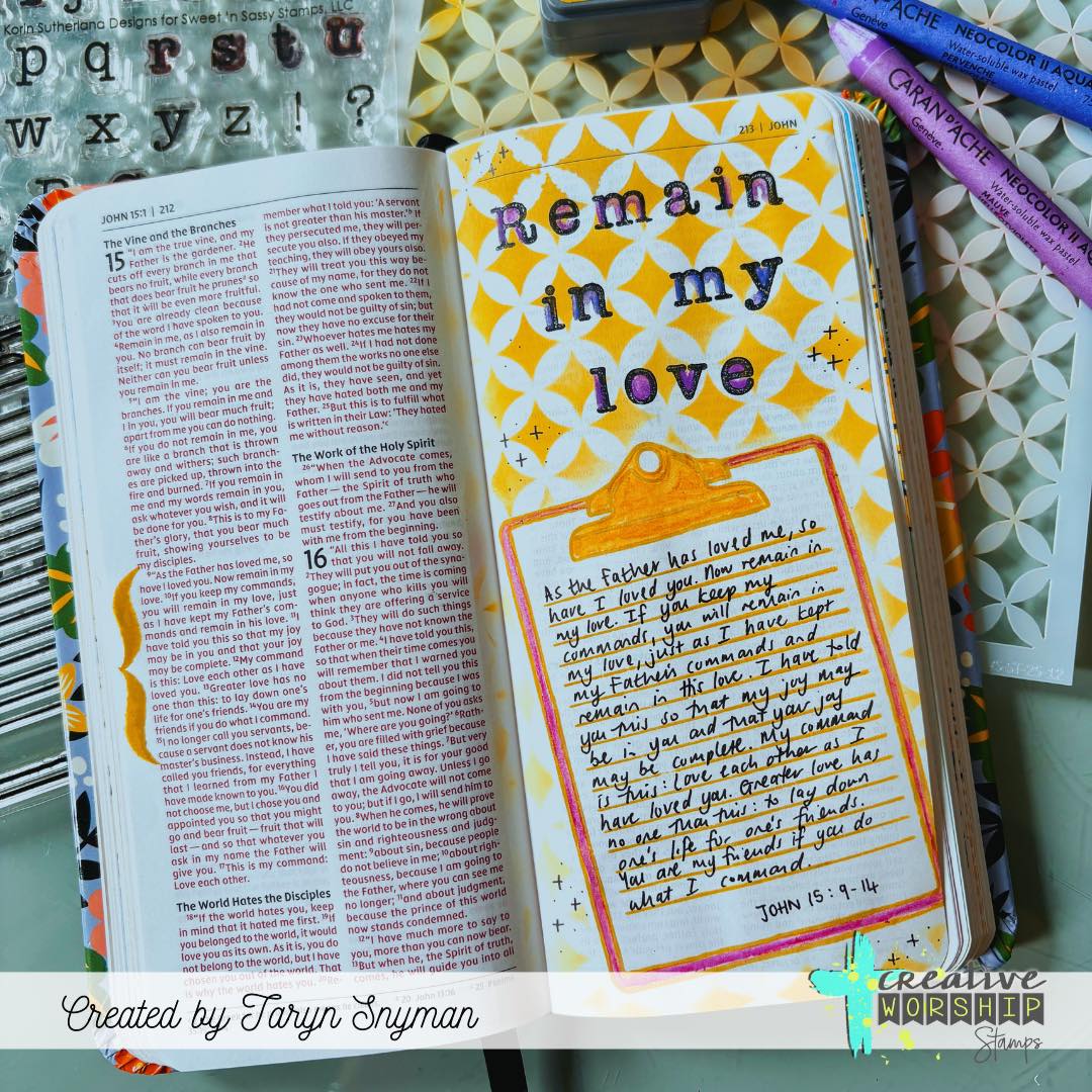 Clipboard Clear Stamp Set