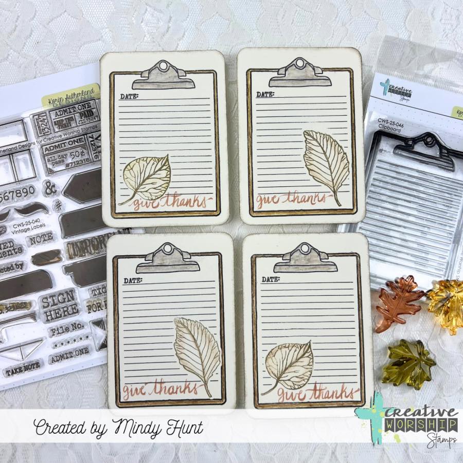 Clipboard Clear Stamp Set