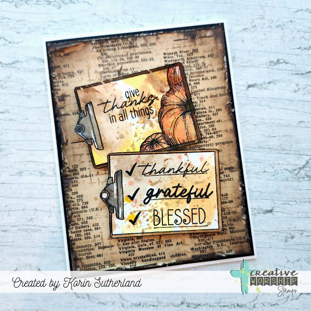 Heart of Gratitude Clear Stamp Set