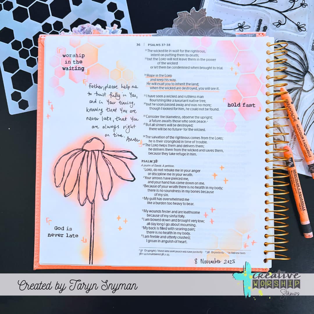 Patient Echinacea Clear Stamp Set