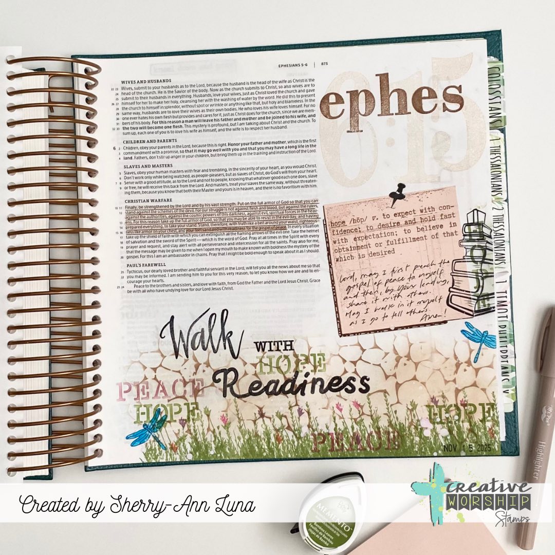 Vintage Ledger Page Clear Stamp