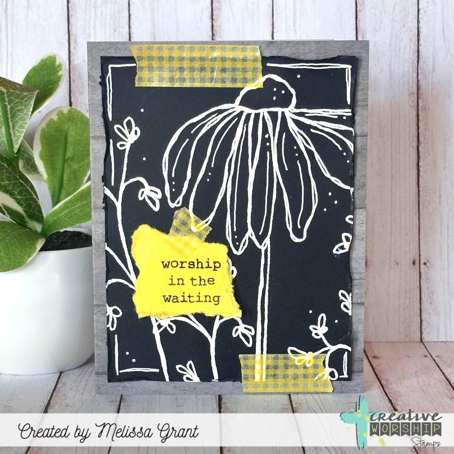 Patient Echinacea Clear Stamp Set
