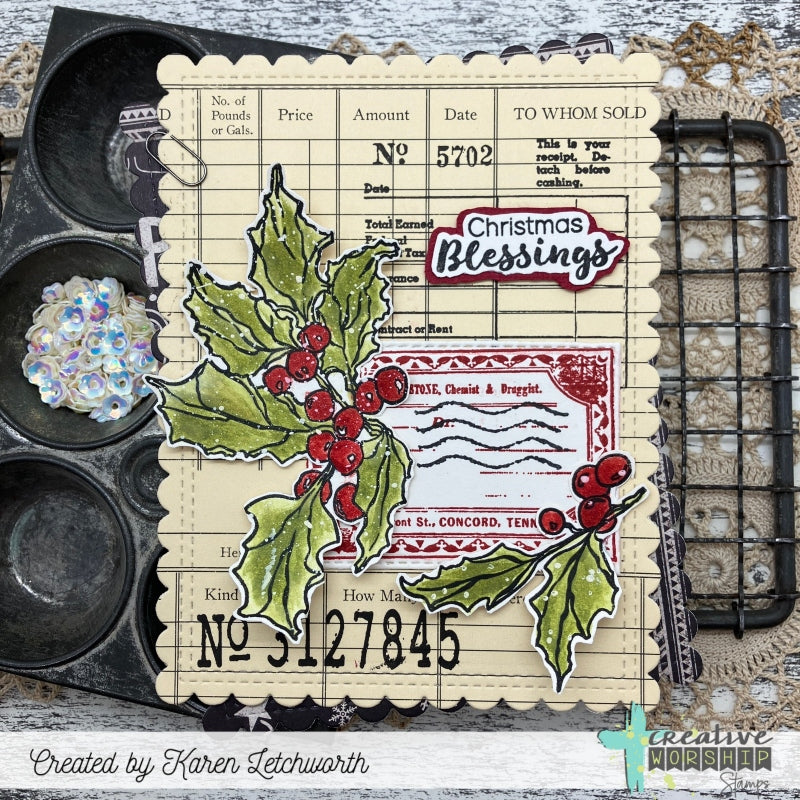 Vintage Elements Clear Stamp Set