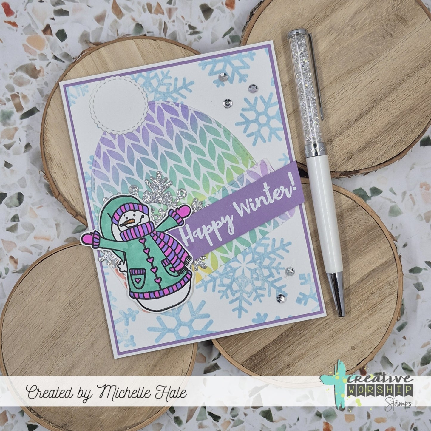 Knit Background Clear Stamp