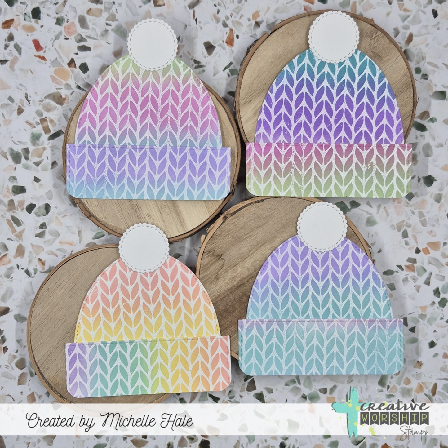 Knit Background Clear Stamp