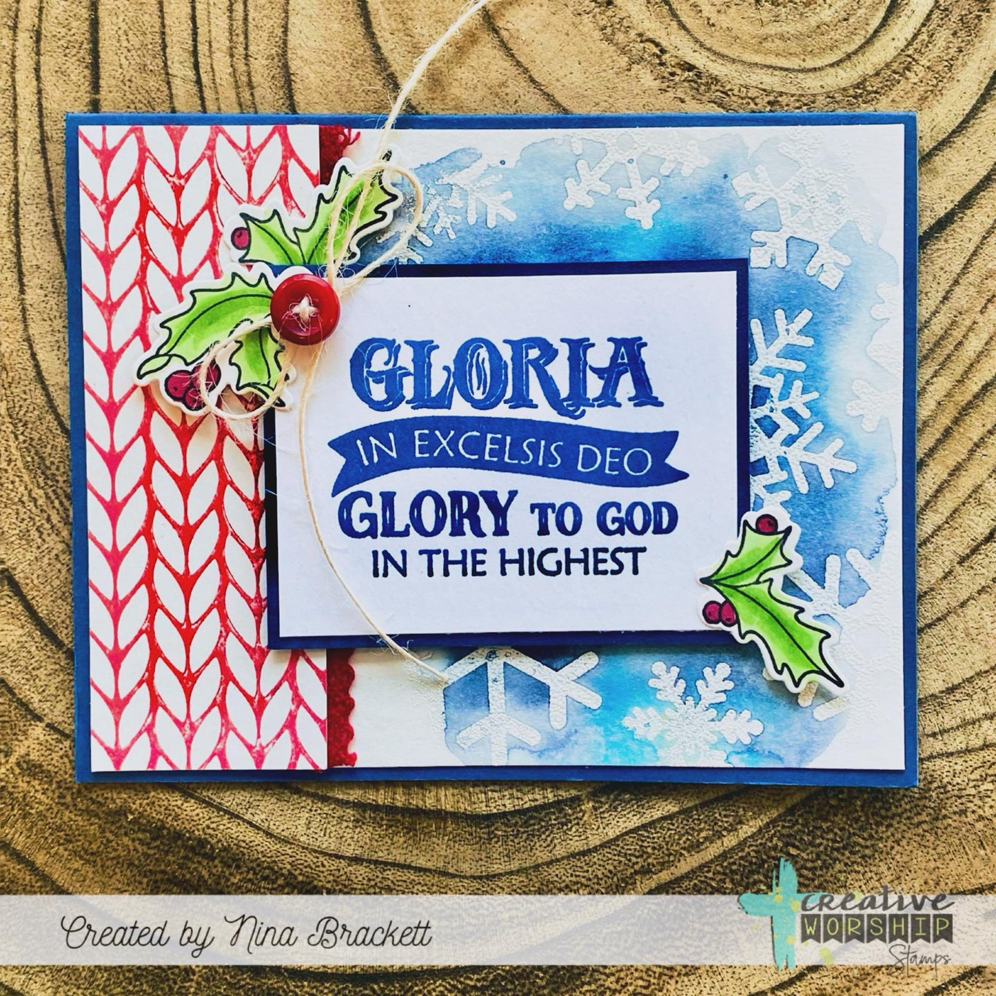 Christmas Hymn Word Art Clear Stamp Set