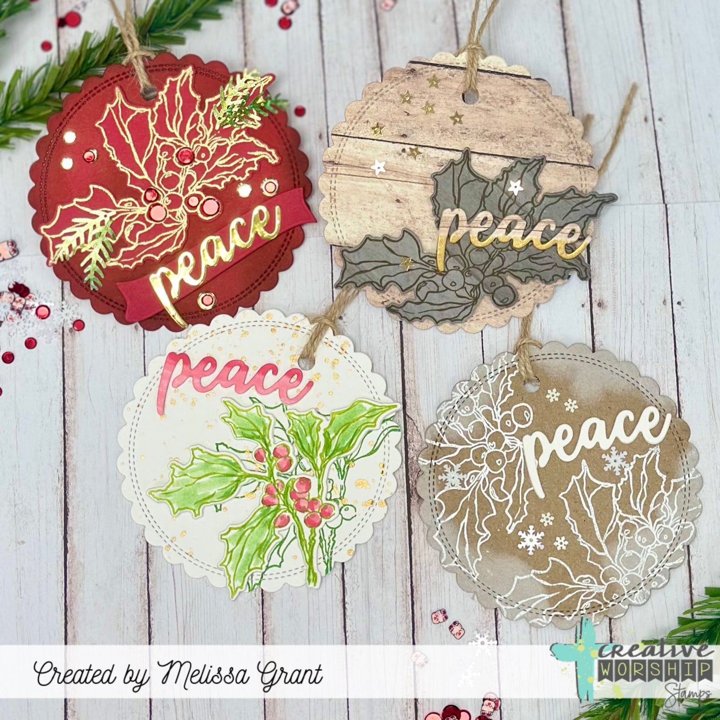 Holly Christmas Stamp & Die Bundle