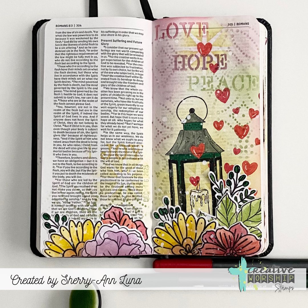 Peace Joy Love Stencil