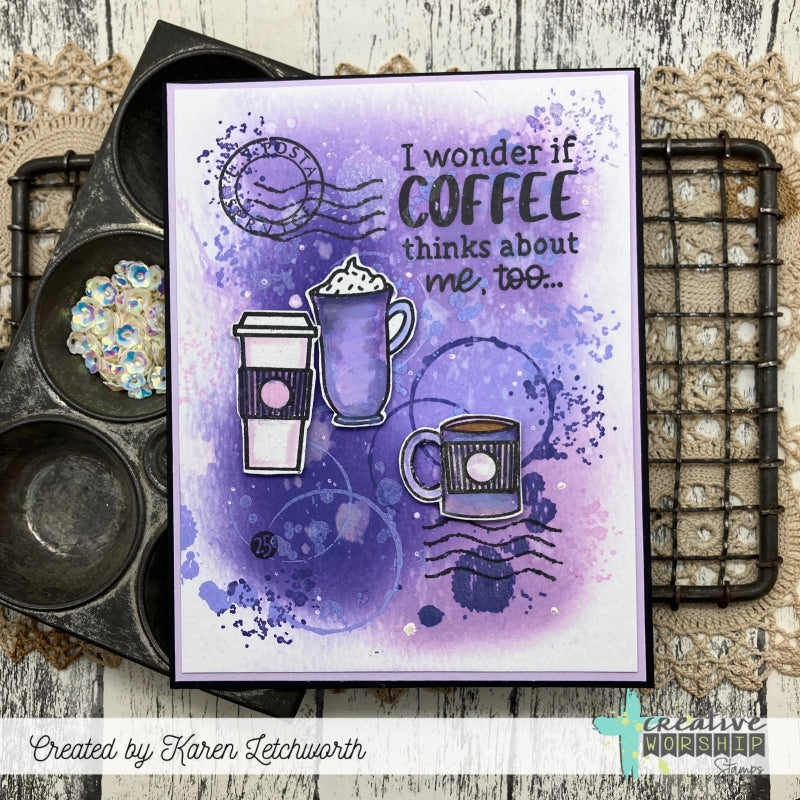 Coffee Talk Clear Stamp Set