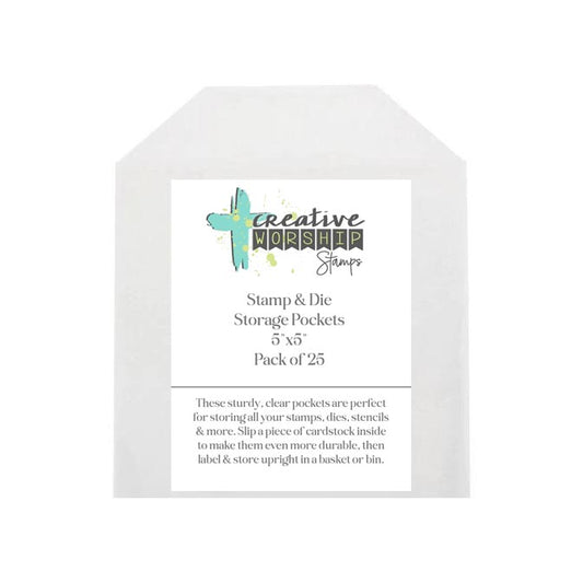 Stamp - Die - Stencil 5x5 Storage Pockets: Pack of 25