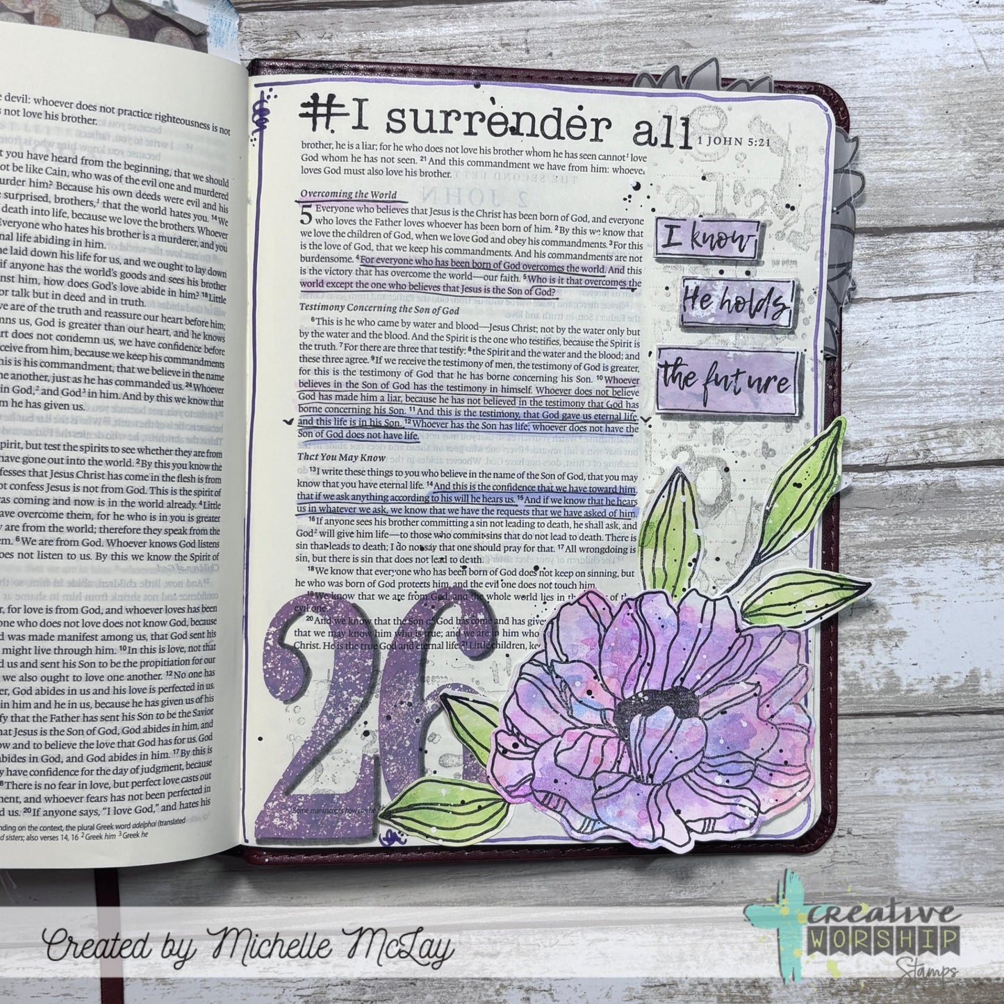 Victory Blooms Clear Stamp Set