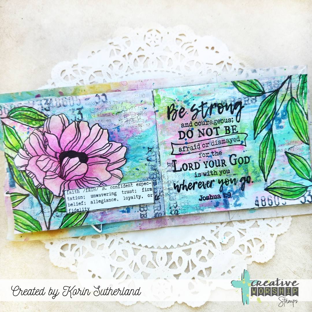 Joshua 1:9 Clear Stamp – Creative Worship Stamps