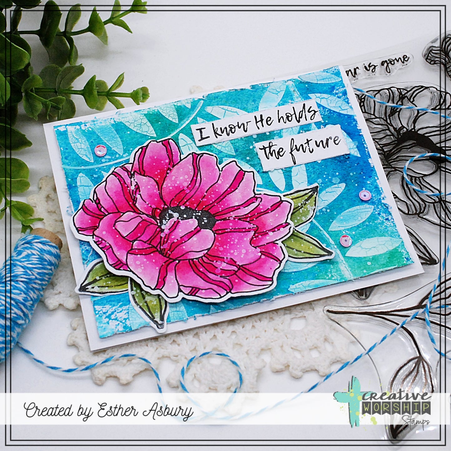 Victory Blooms Clear Stamp Set