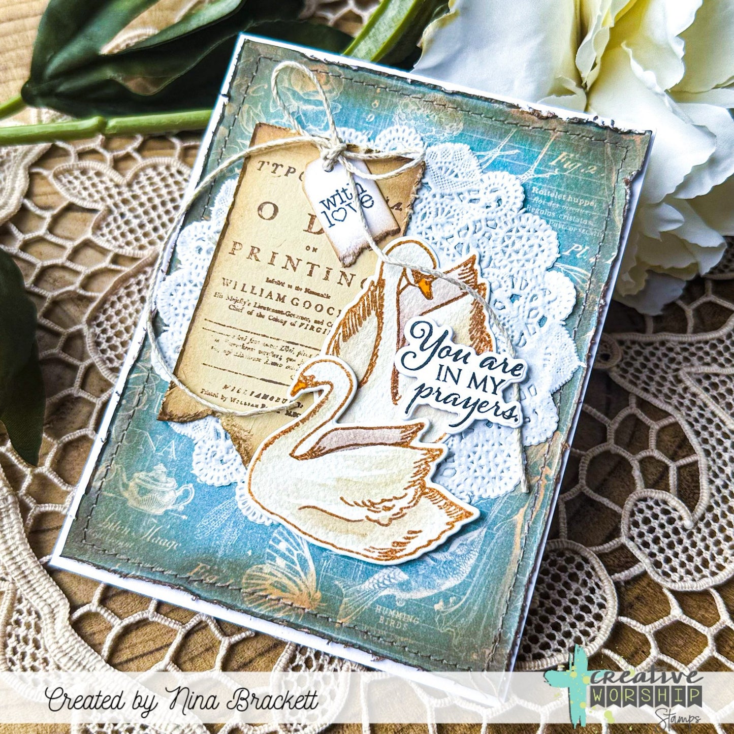 Vintage Snippets Clear Stamp Set