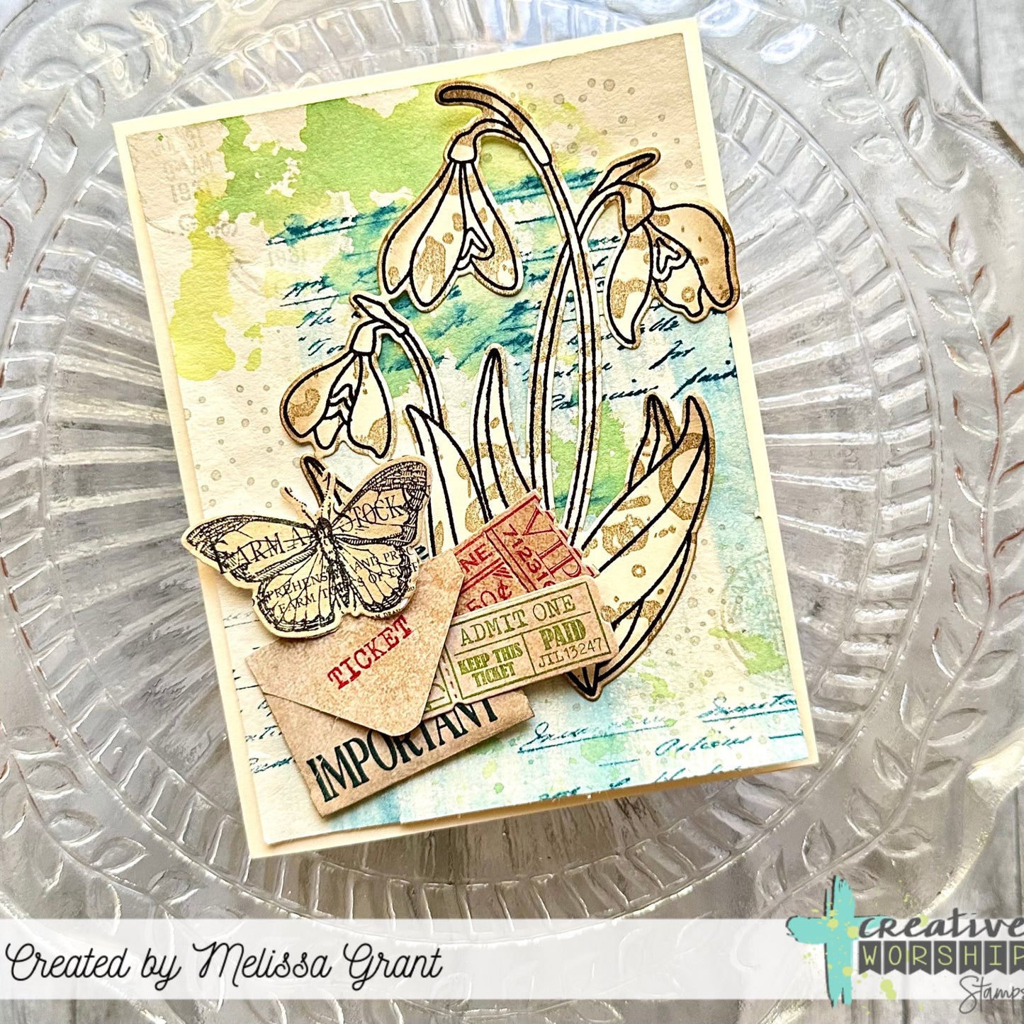 Vintage Snippets Clear Stamp Set
