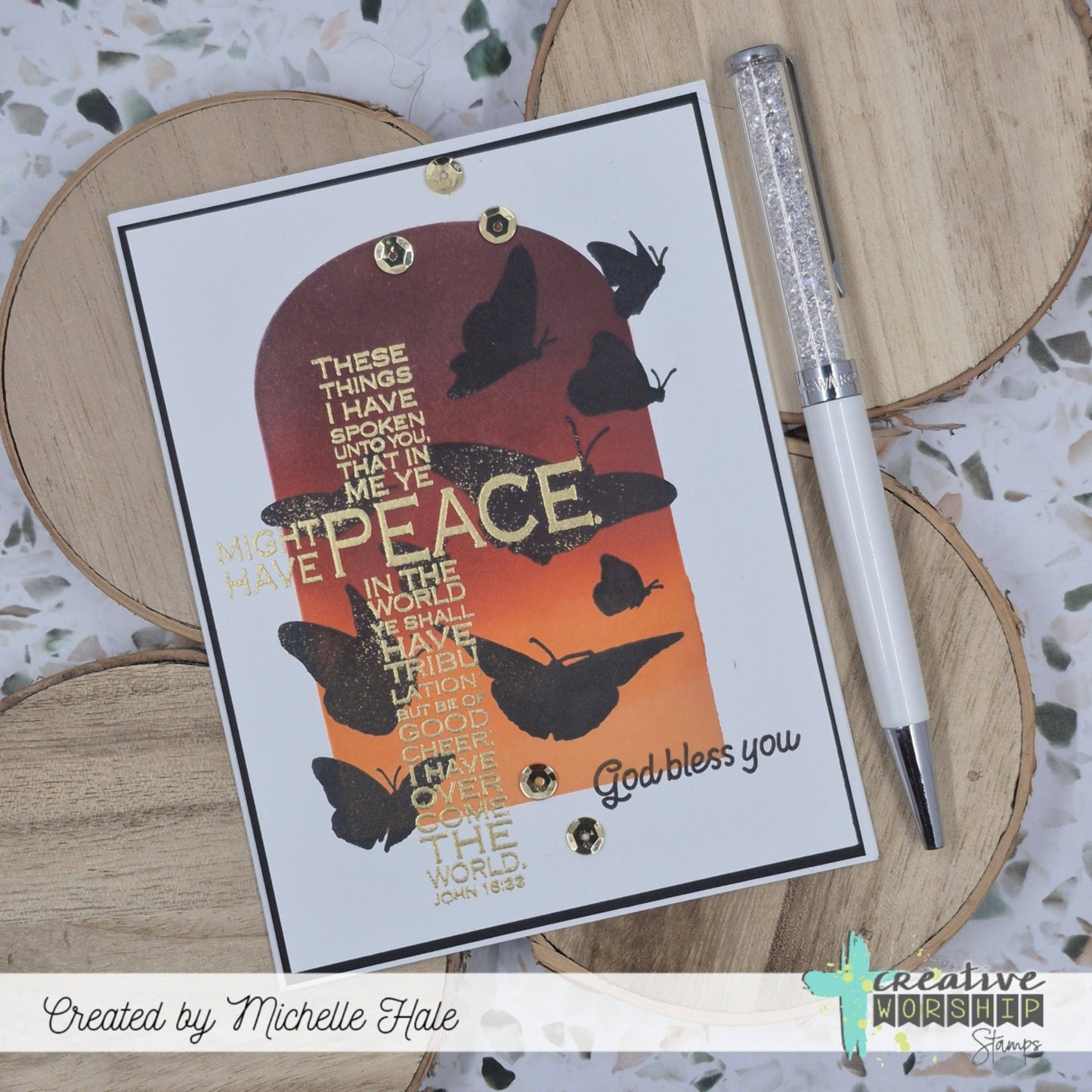 Butterflies in Flight Clear Stamp Set