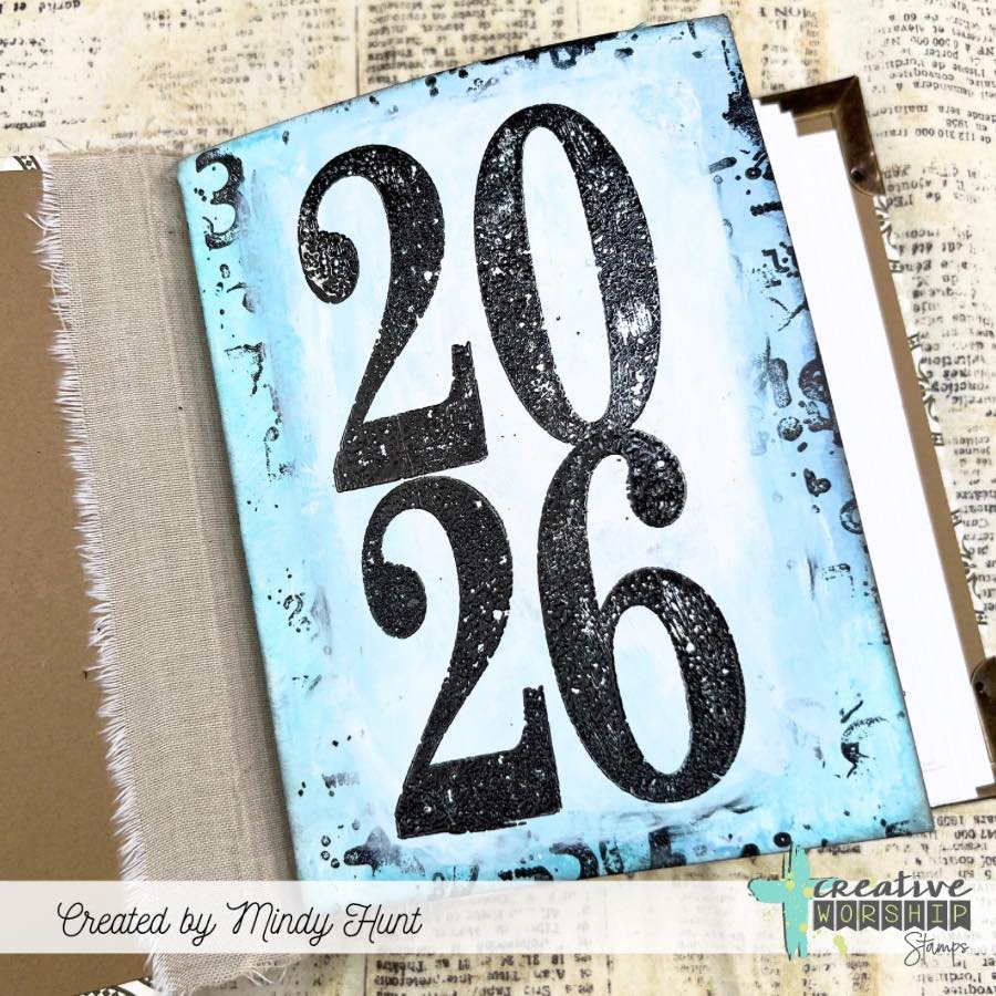 Number Graffiti Background Clear Stamp