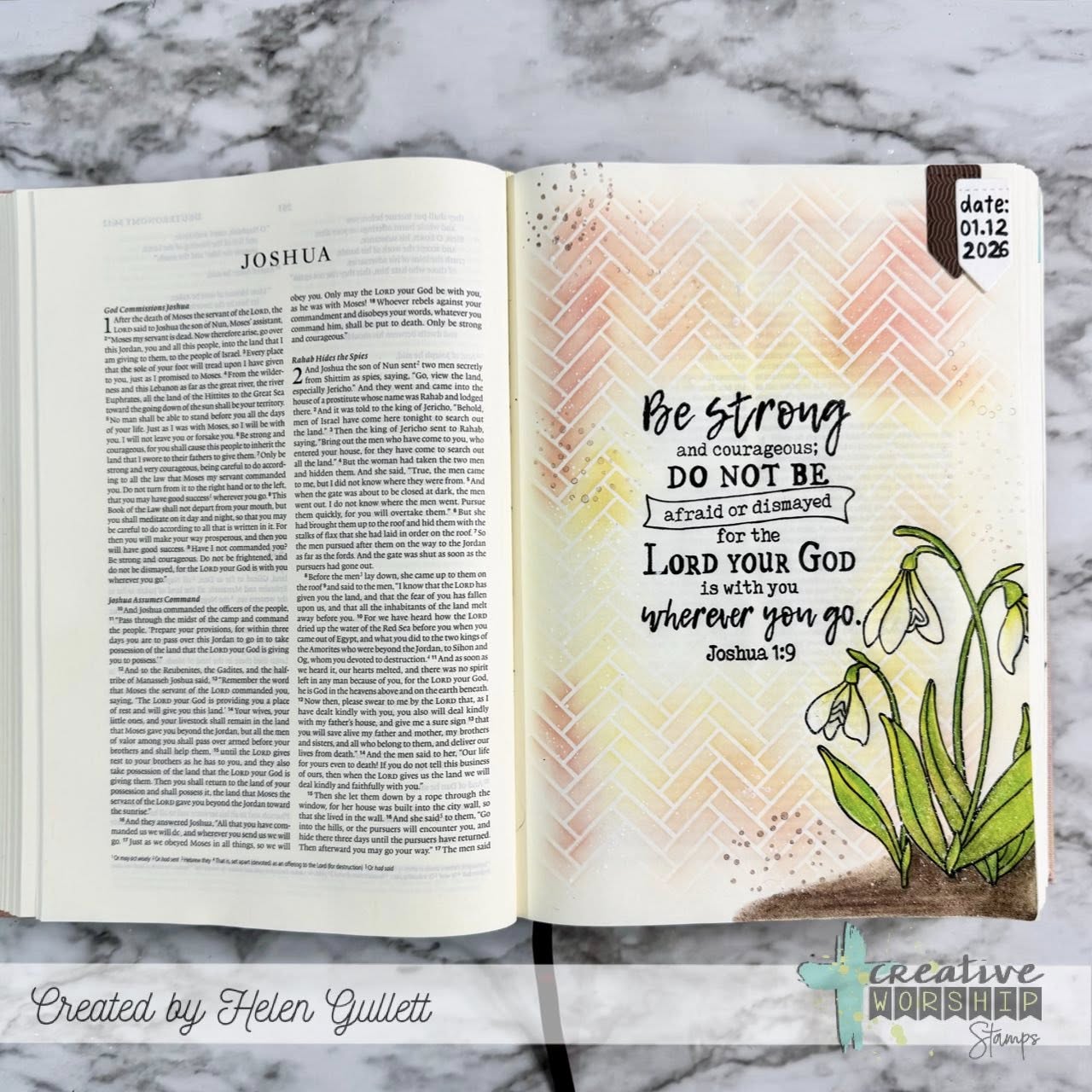 Joshua 1:9 Clear Stamp