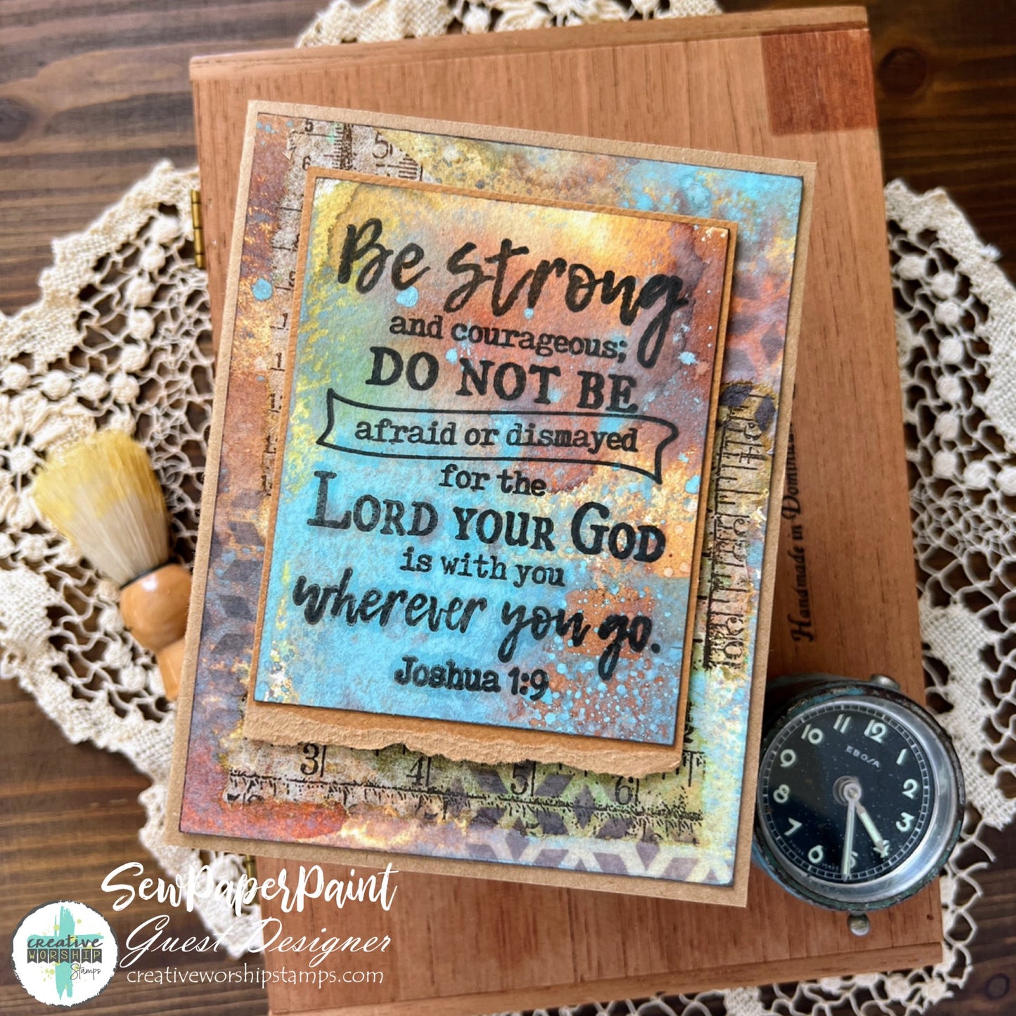 Joshua 1:9 Clear Stamp