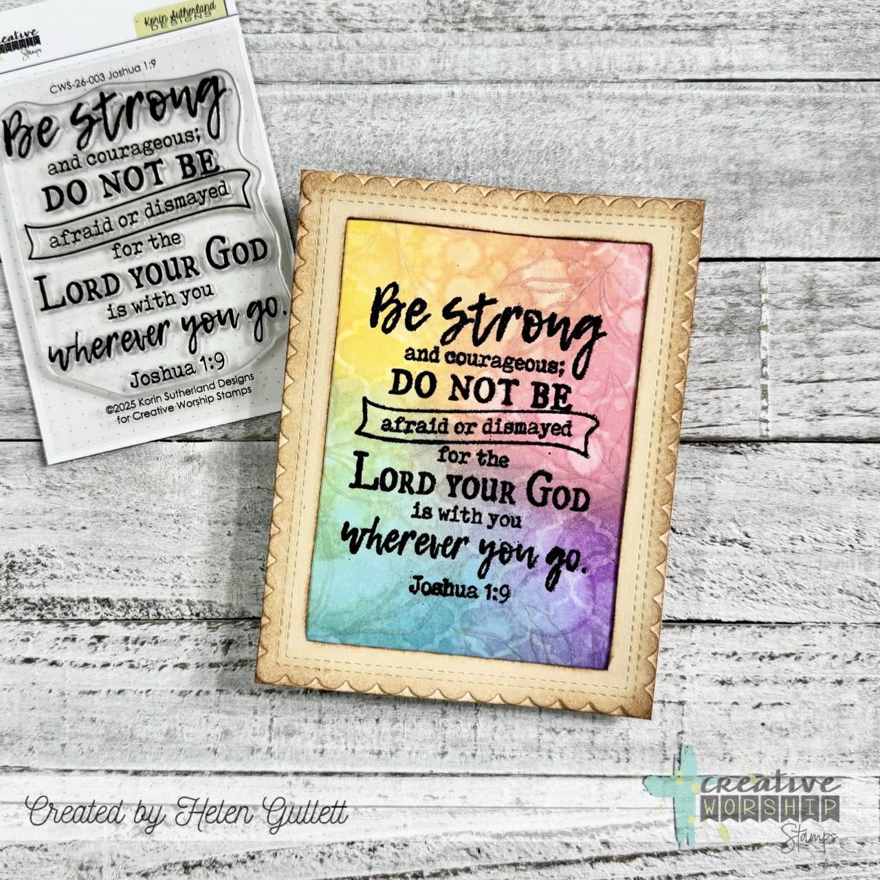 Joshua 1:9 Clear Stamp