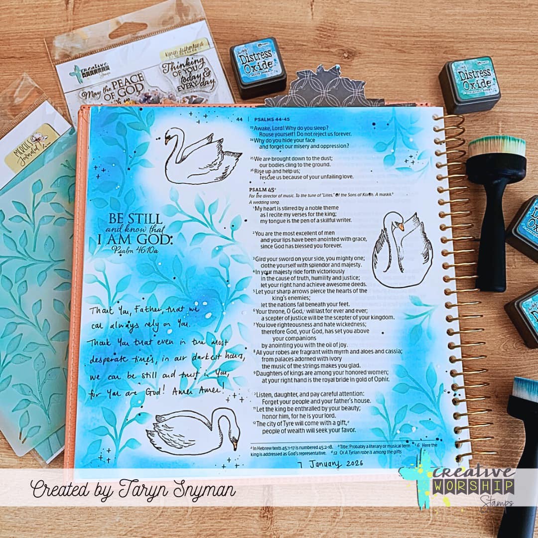 Swans of Peace Clear Stamp Set