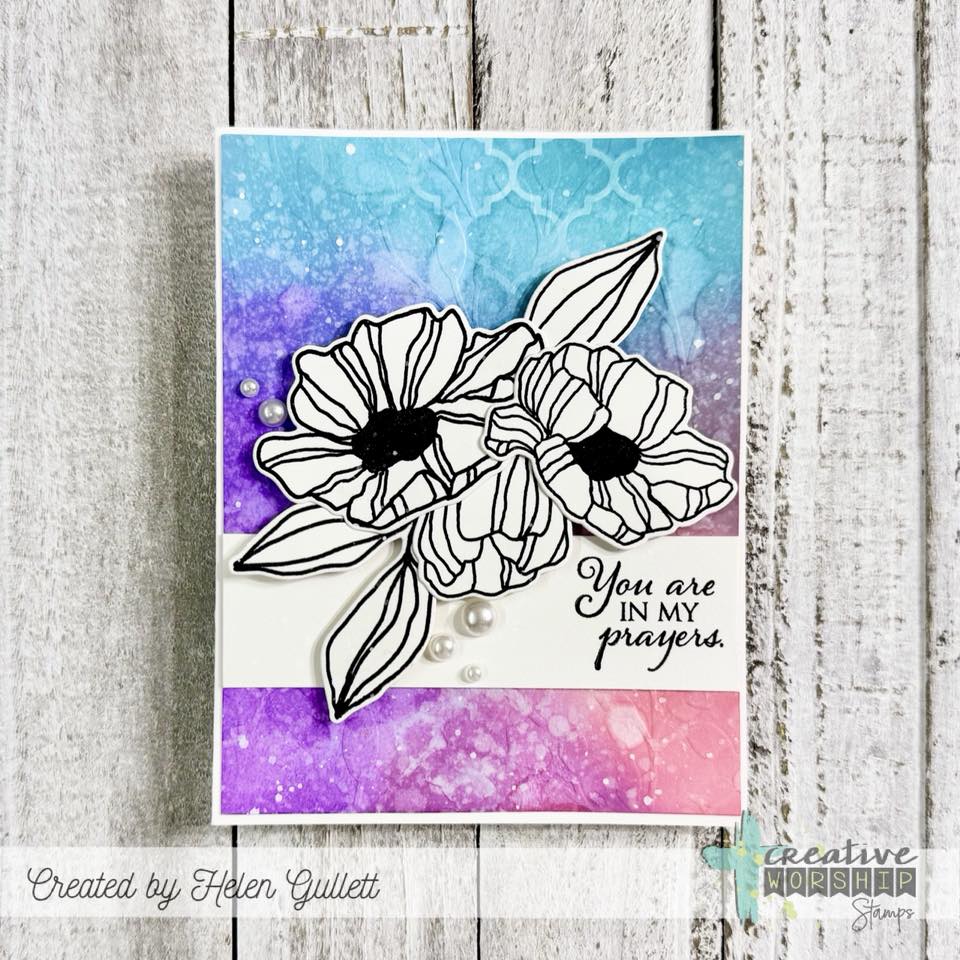 Victory Blooms Clear Stamp Set