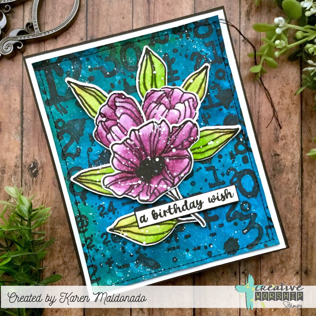 Victory Blooms Clear Stamp Set