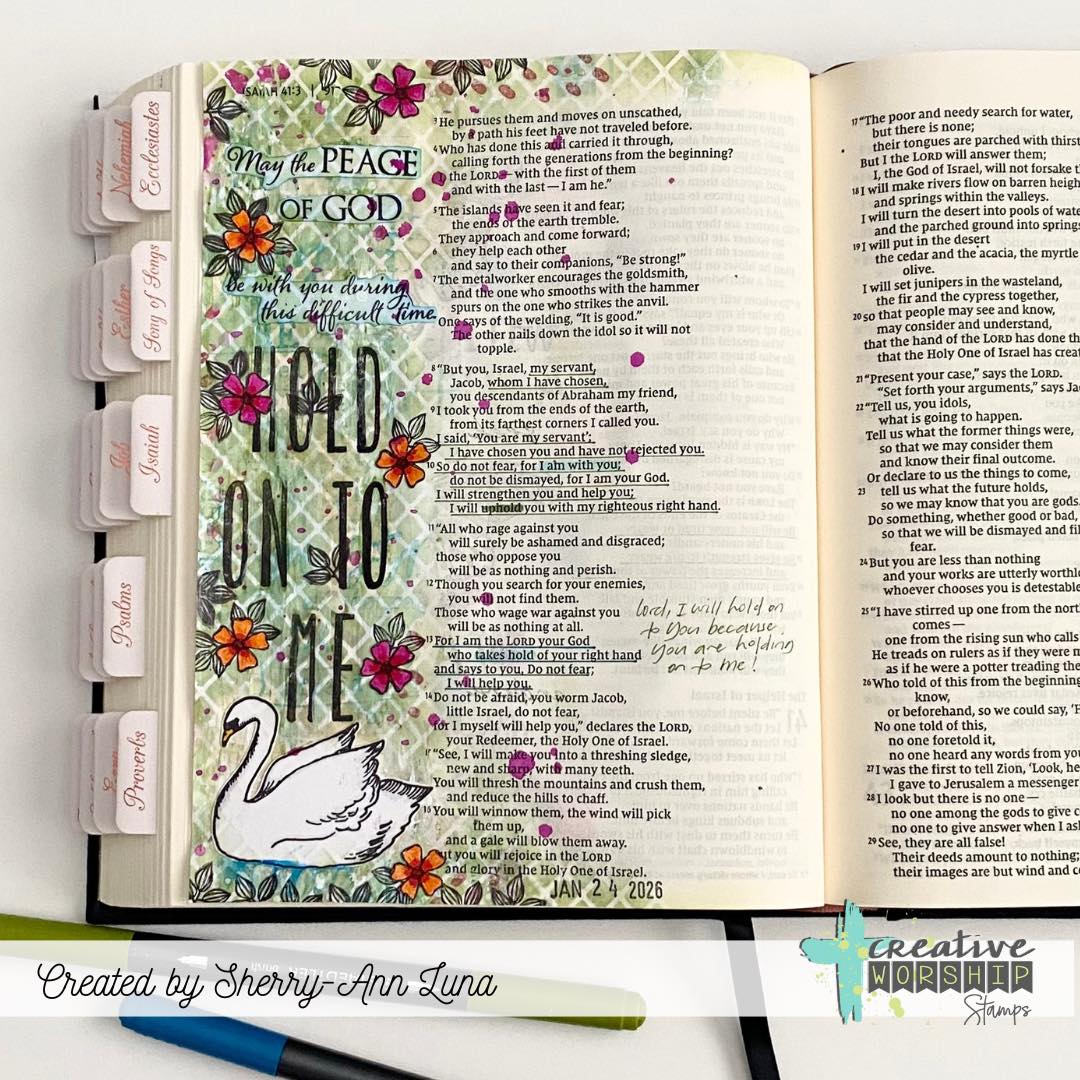 Swans of Peace Clear Stamp Set