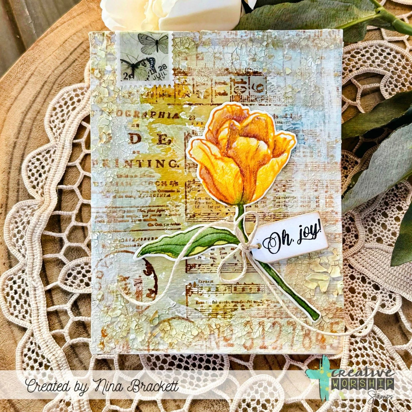 Vintage Snippets Clear Stamp Set