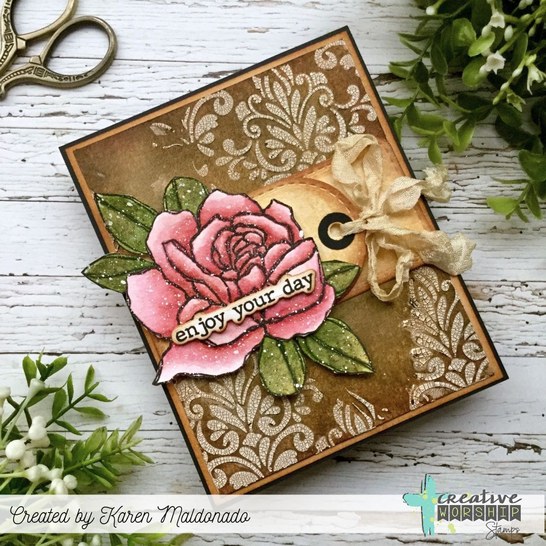 Damask Pattern Stencil