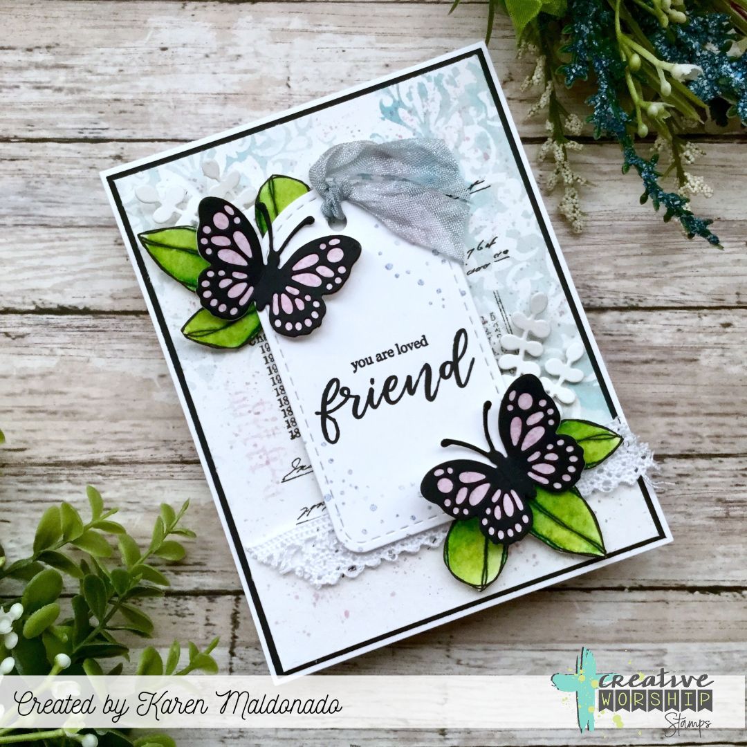 Damask Pattern Stencil