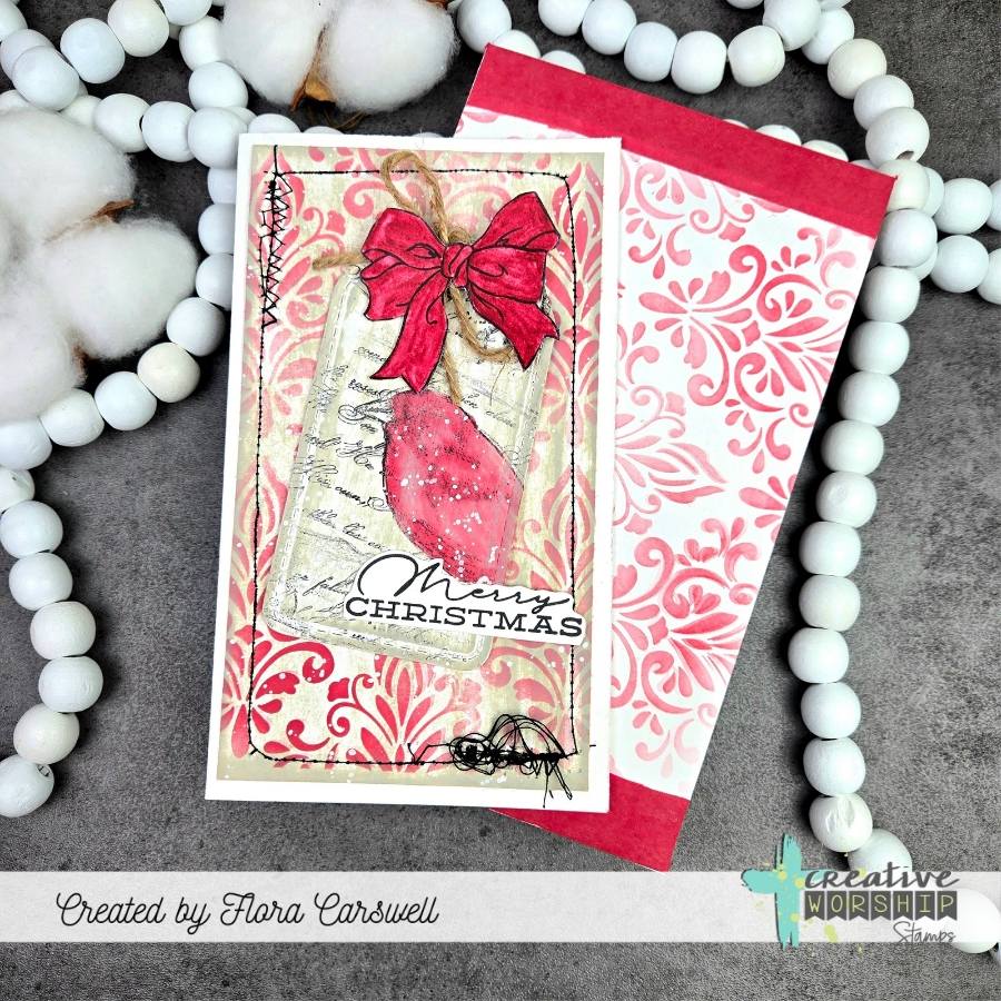 Finch Collage Clear Stamp