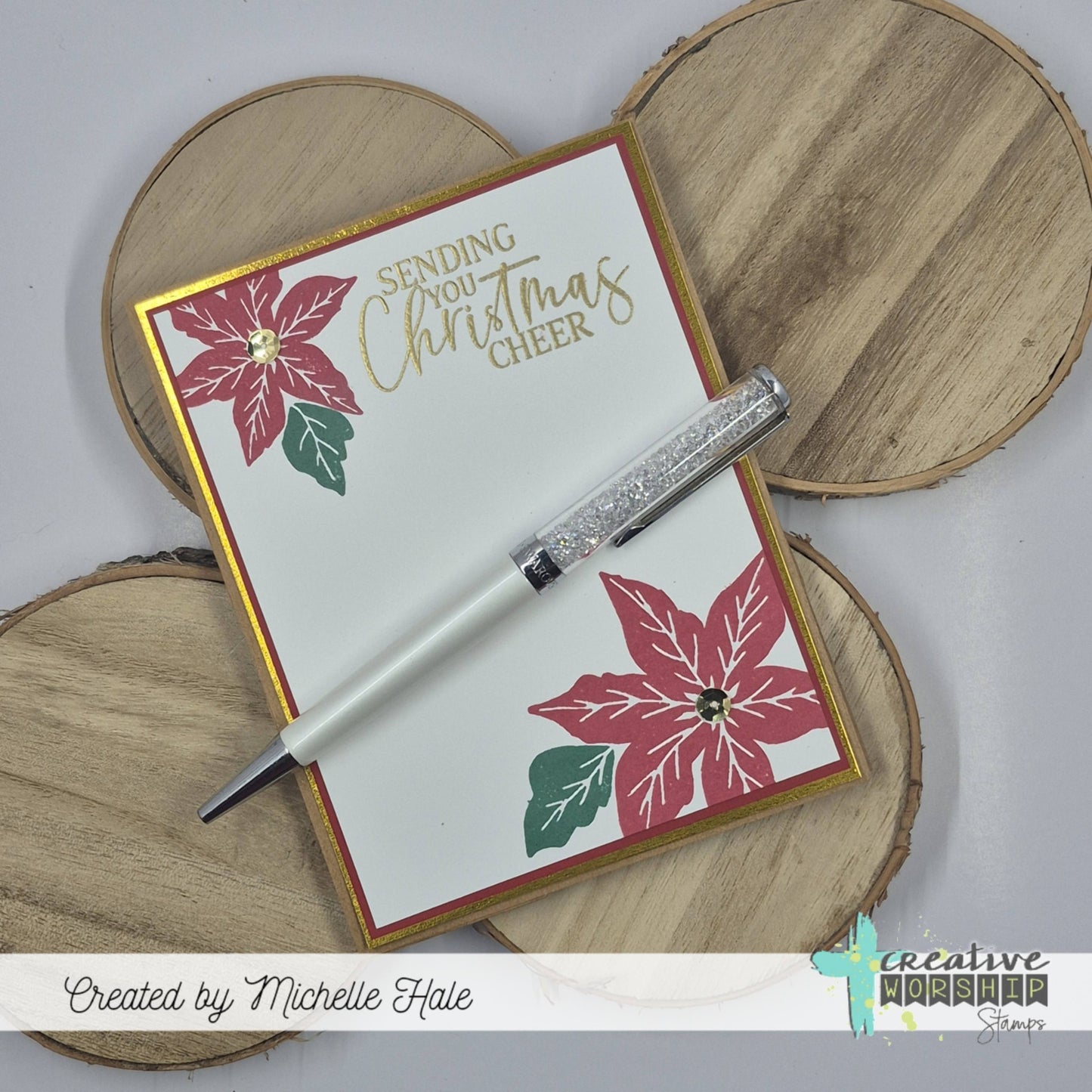 Poinsettia Wishes Clear Stamp Set