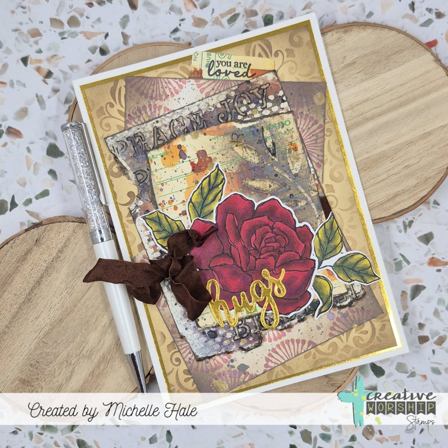 Peace Joy Love Stencil