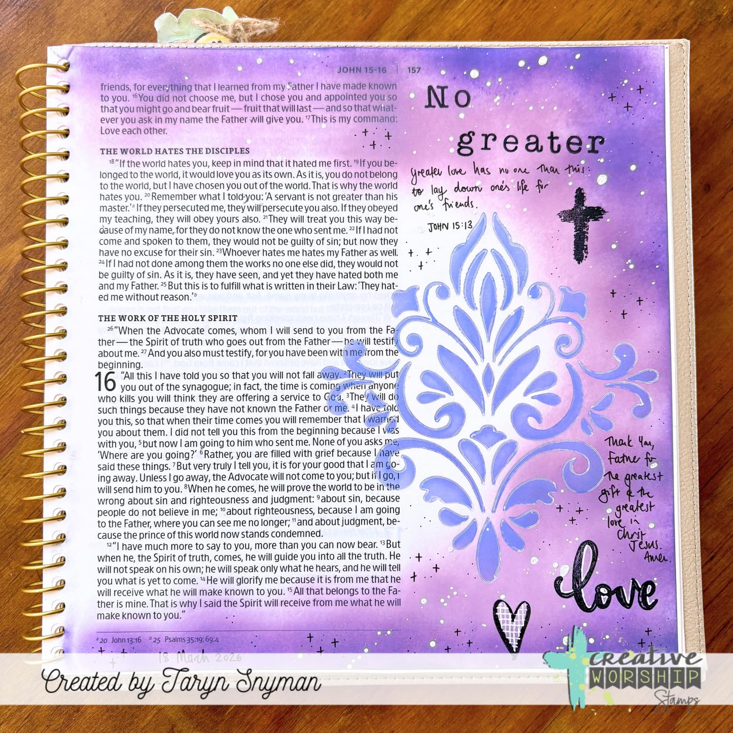Single Damask Stencil