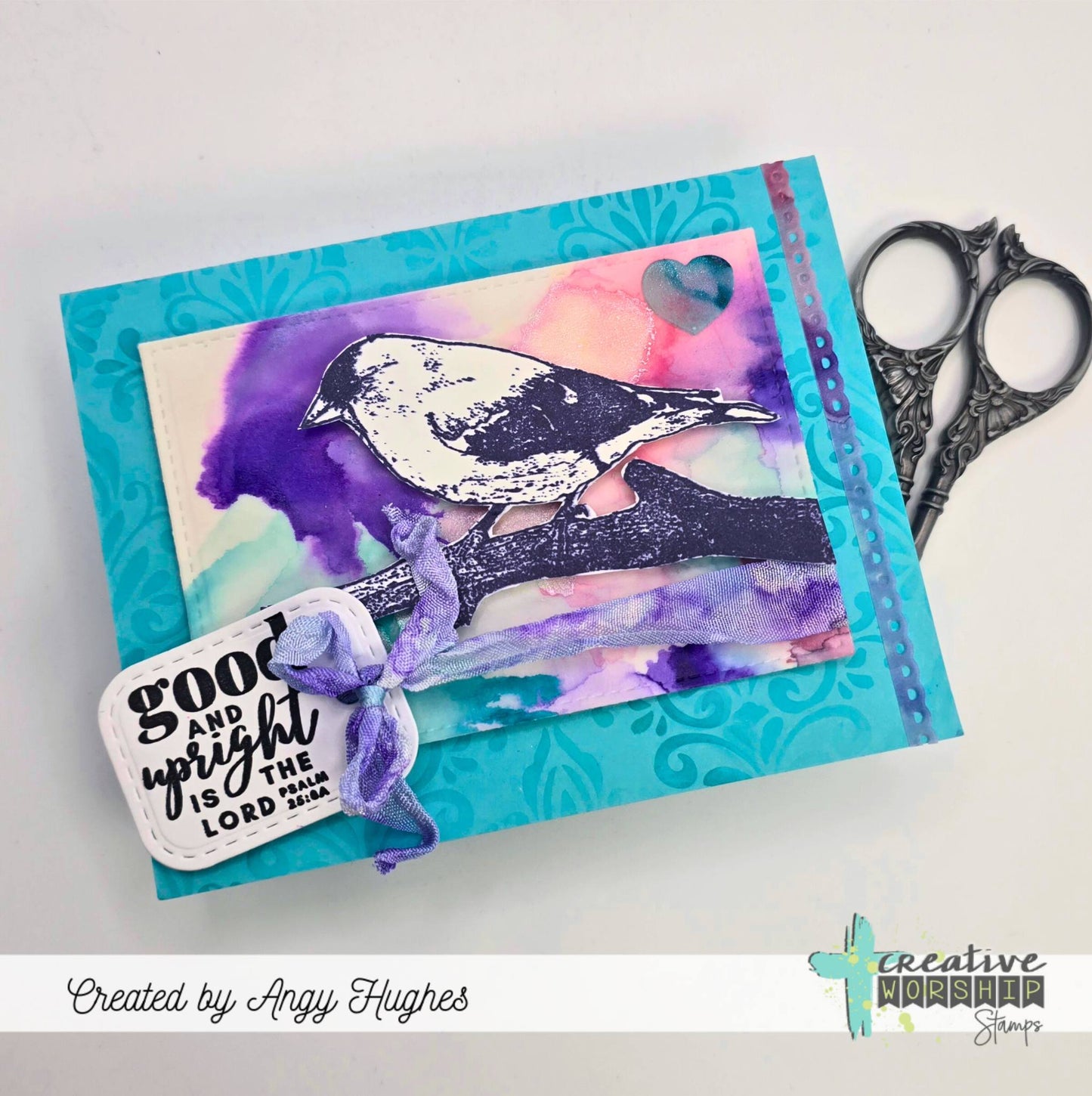 Finch Collage Clear Stamp