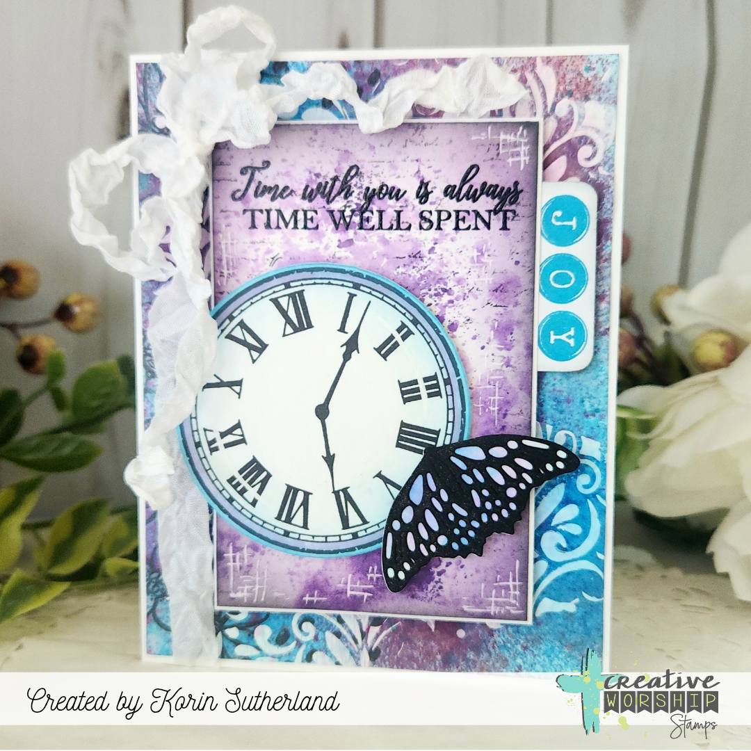 Typewriter Keys Caps Alpha Clear Stamp Set