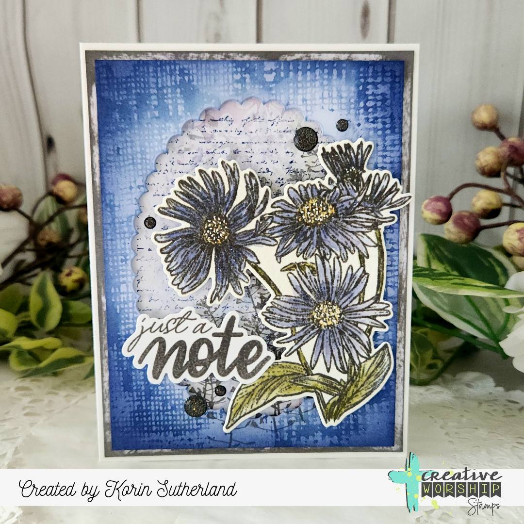 Cheesecloth Background Clear Stamp
