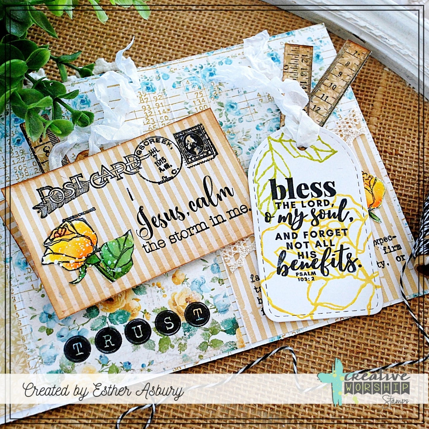 Sketched Roses Clear Stamp Set