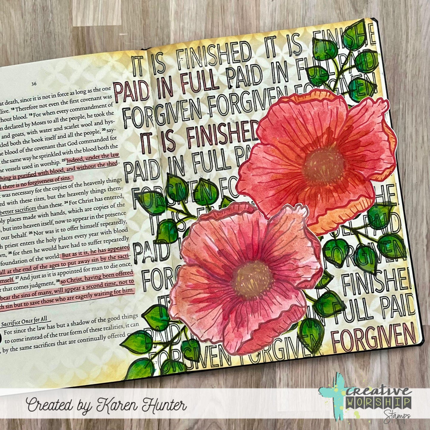 Poppy Background Clear Stamp