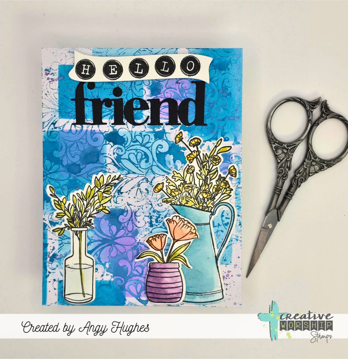 Typewriter Keys Caps Alpha Clear Stamp Set