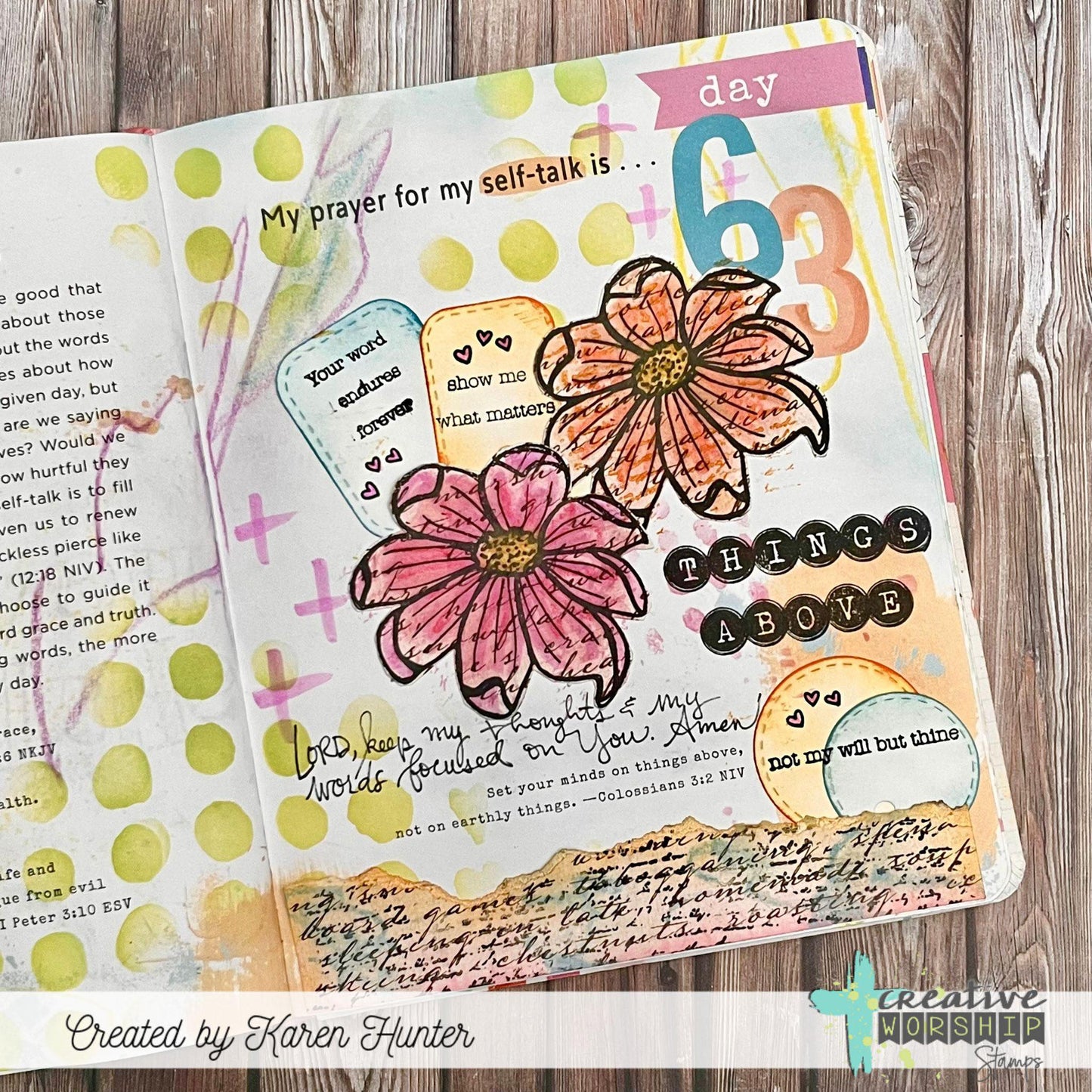 Blotchy Dots & Hearts Stencil